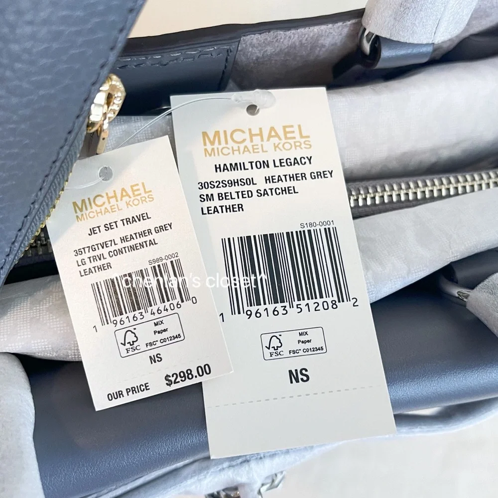 🔥NeW! Michael Kors Hamilton Legacy Small Belted Satchel And Wallet - Picture 12 of 12